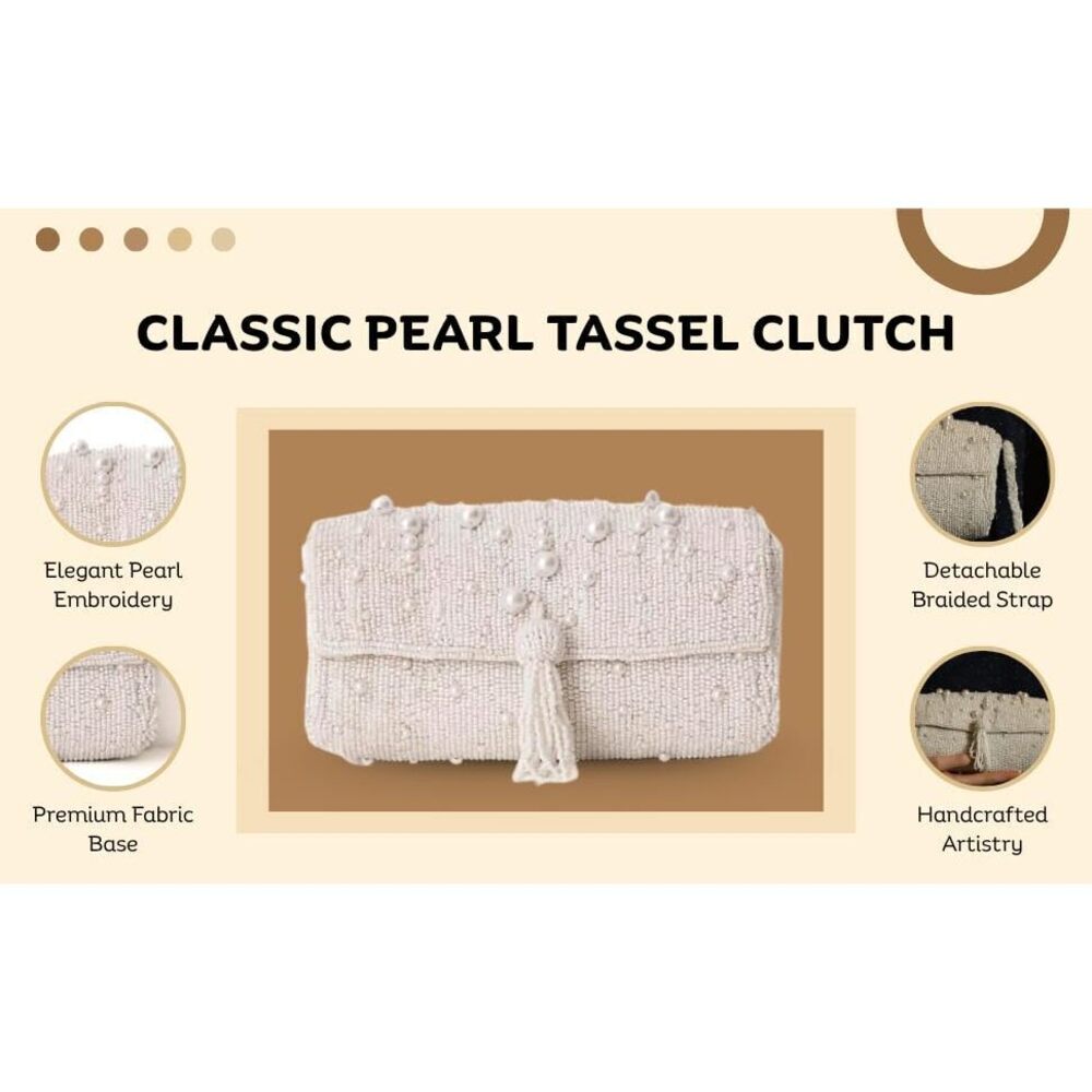 1942 Clutch - Moonlit Elegance Clutch | Purses Elegant Evening Bag - Picture 7 of 9